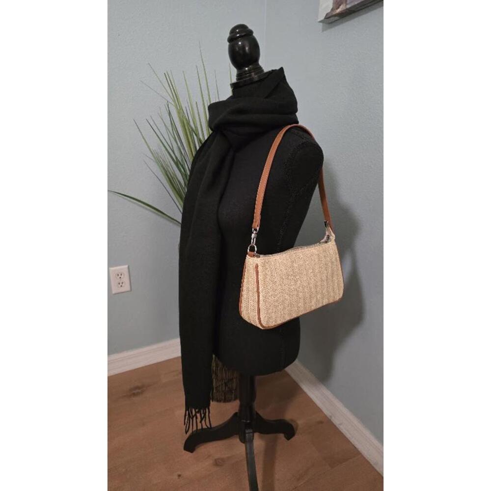 Straw Shoulder Bag for Women – Woven Beach Underarm Handbag Purse